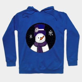 Blue Snowman Hoodie